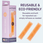 Lactivate Perineal Ice Pack for Maternity Postpartum Care - Set of Two Reusable Hot & Cold Gel Pads with 4 Soft Bamboo Covers for Vaginal Tears - Hospital Bag Maternity Essentials for New Mums