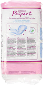 Indasec Pospart Cotton Tocological Pads - 12 Count (2 Pack)
