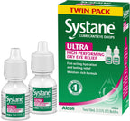 Systane UlTRA Lubricant Dry Eye Drops, 0.33 Fl Oz, 2 Pack