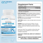 Puregen Labs Dairy Relief Fast Acting Lactase Enzyme 9000 FCC, Lactose Intolerance 720 Total Tablets