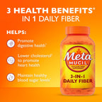 Metamucil, Psyllium Husk GLP-1 Friendly Fiber Capsules, 300 Capsules, 3-in-1 Fiber Supplement, Daily Psyllium Husk Fiber Capsules Help Support Digestive Health by Promoting Regularity