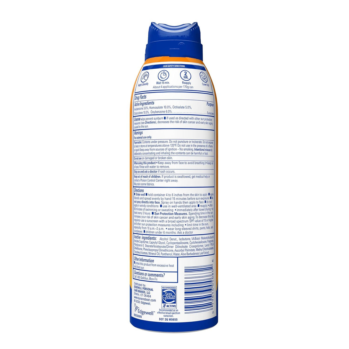 Banana Boat Sport SPF 100 Sunscreen Spray, 6 oz