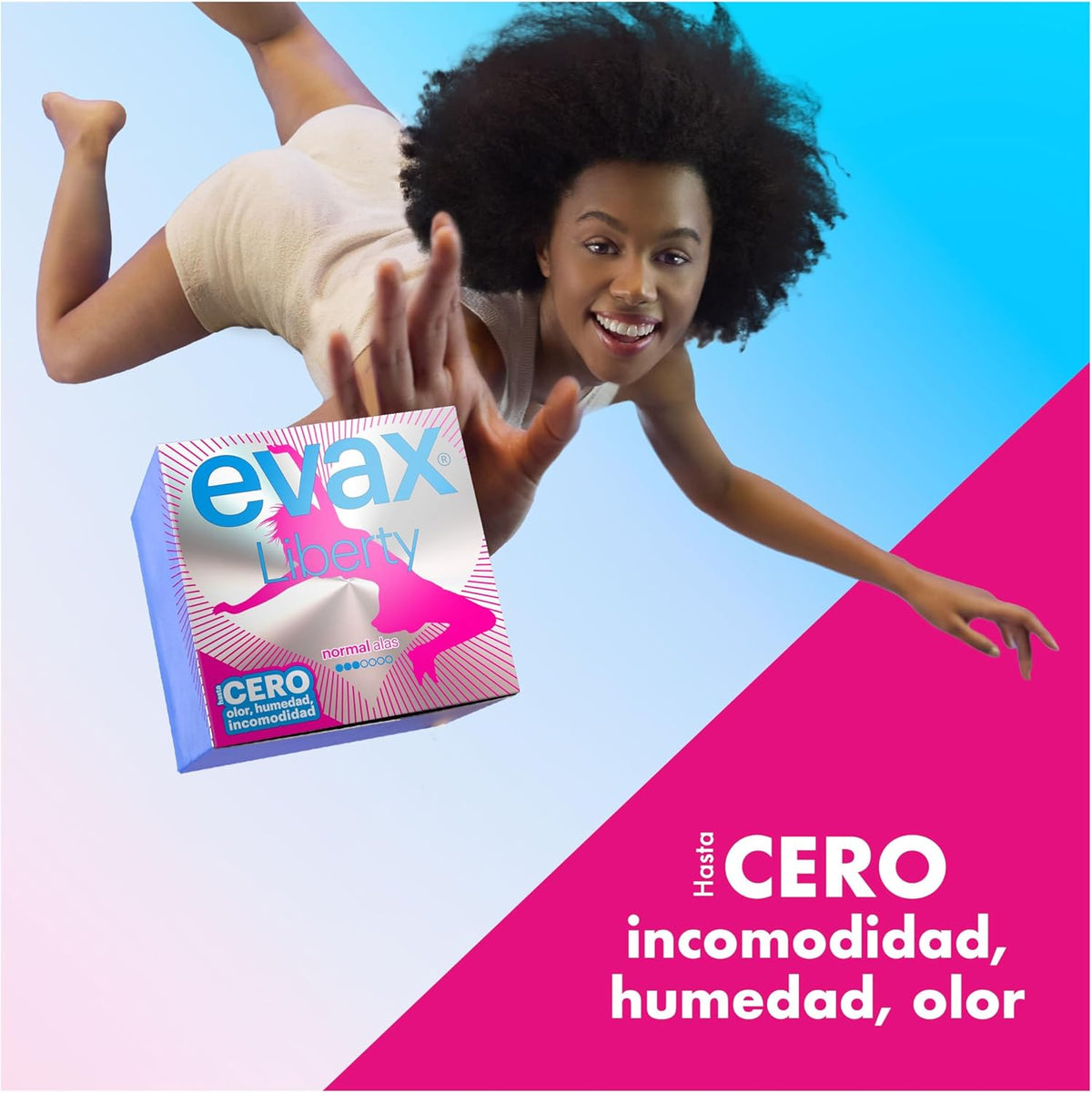 Evax Liberty Normal Pads with Wings, 96 Count, You Won't Notice You're Wearing Them