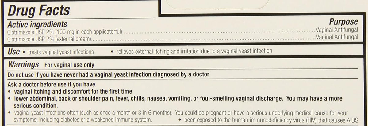 Clotrimazole 3 Day Vaginal Cream 0.74 Oz, 3 dosages