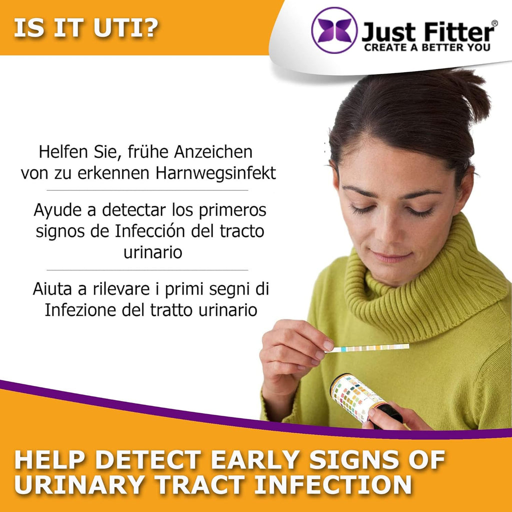 UTI Urine Test Strips. Urinary Tract Infection Strip. Simple, Fast & Accurate Results. Urinalysis Home Testing Stick Kit for Ketone, pH, Glucose, Nitrite, Leukocytes & more to Help Monitor your Health.