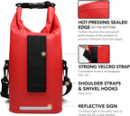 250 PCS Waterproof First Aid Kit, Roll Top Reflective Boat Dry Bag Bug Out Bags, Emergency Medical Kit Ideal for Boating, Camping, Fishing, Kayaking, Floating, Red