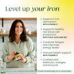 MegaFood Blood Builder Iron Supplement, Energy Support, Vegan, 90 Tablets