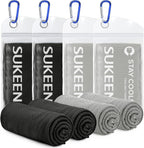 Sukeen 4 Pack Cooling Towels (40"x12") for Neck and Face Instant Cooling