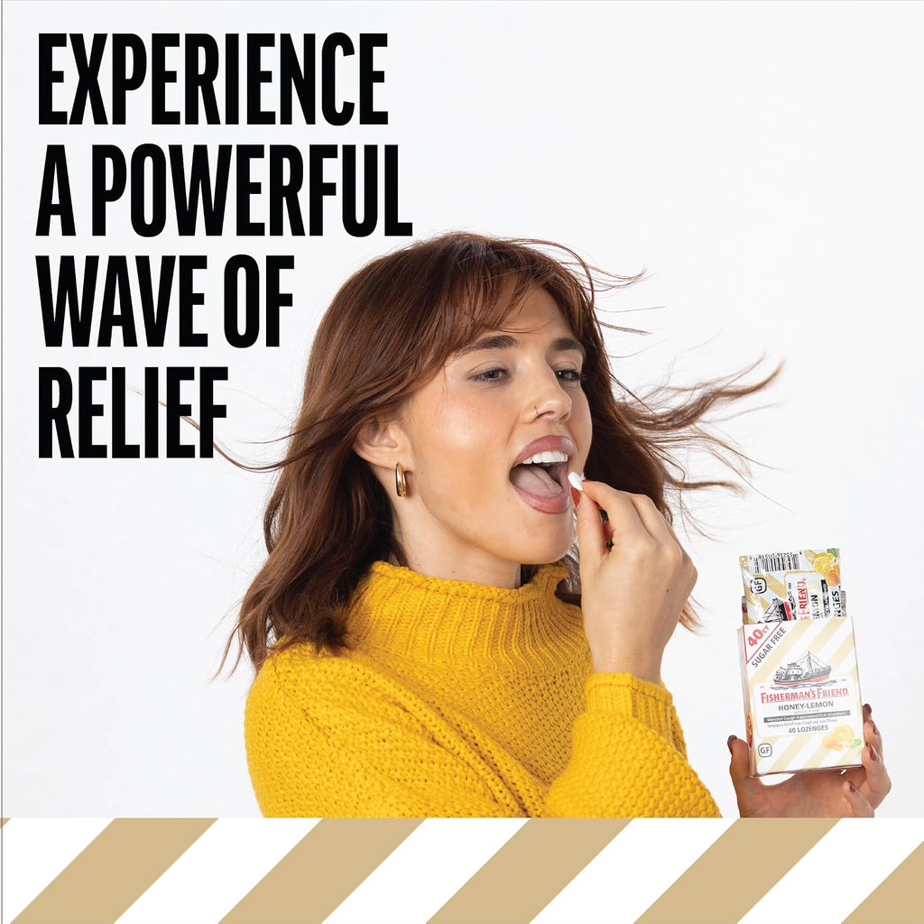 Fisherman's Friend Sugar Free Cough Lozenges, 40 x 6-Pack (Honey Lemon)