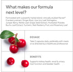 Premium Kidney Cleanse Supplement - Powerful Kidney Support Formula with Cranberry Extract Helps Support Healthy Kidneys & Urinary Tract Support- 60 Vegetarian Capsules