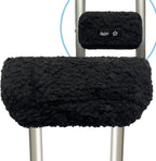 SPRING SEAON Plush Memory‑Foam Crutch Underarm Pad & Hand‑Grip Covers–Universal Fit, Breathable Moisture‑Wicking, Machine‑Washable Cushion for Crutches, Pain Relief & Chafing Protection