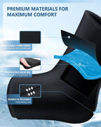 Ankle Foot Ice Pack, Expert Solid Gel Cold & Hot Therapy for Ankle Recovery | Heel Foot Ice Wrap, Stay Flexible After Frozen, 360° Foot Coverage, Easy Wear, Soft Fabric, Achilles & Plantar Relief