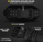 RDX Weight Lifting Belt Gym Fitness, Cowhide Leather, 4” 6” Padded Lumbar Back Support, 10 Adjustable Holes, Weightlifting Powerlifting Bodybuilding Deadlift Squat Workout Strength Training, Men Women