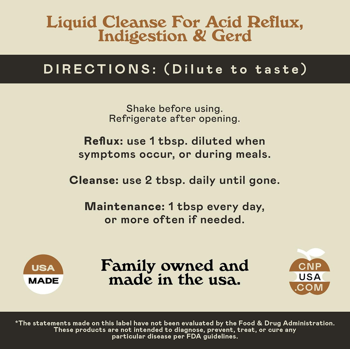 CNP | Acid Reflux Complete 8oz - Heartburn GERD, Amish Aloe Relief Aid | Organic acid reflux complete liquid with aloe, ginger, garlic & vanilla for heartburn, GERD, sour stomach and Amish support