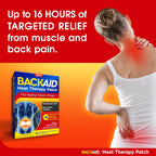 Backaid Heat Therapy Patch, Air-Activated Therapeutic Heat, Wide, 6 Count