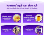Nauzene Non-drowsy Upset Stomach & Nausea Relief Chewable Tablets - Fast-Acting Relief in 4 Minutes - Doctor Recommended - Wild Cherry Flavor, 42 ct