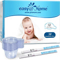 Easy@Home Ovulation Predictor Kit, 50 LH Test Strips with 50 Urine Cups | Fertility Test Strips for Women (Width of 5mm), Designed for At-Home LH Monitoring, Daily Cycle Tracking