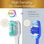 Colgate Total Foaming Clean Toothbrush, Soft, White, 2 Pack | Remove Plaque, Floss-Tip Bristles, Helps Reach Deeper Along the Gumline and Between Teeth, High-Density Soft Bristles