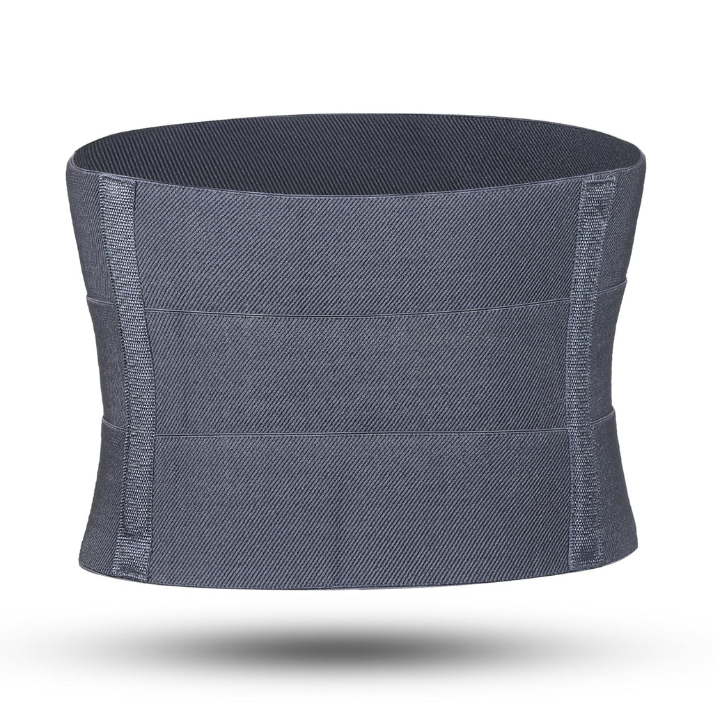 RCSP Abdominal Support Belt for Post-Surgery Recovery Adjustable Abdominal Brace for Injury Recovery and Support Comfortable Post-Surgical Abdominal Binder for Women and Men S to XL(26-42) Inch (Grey)