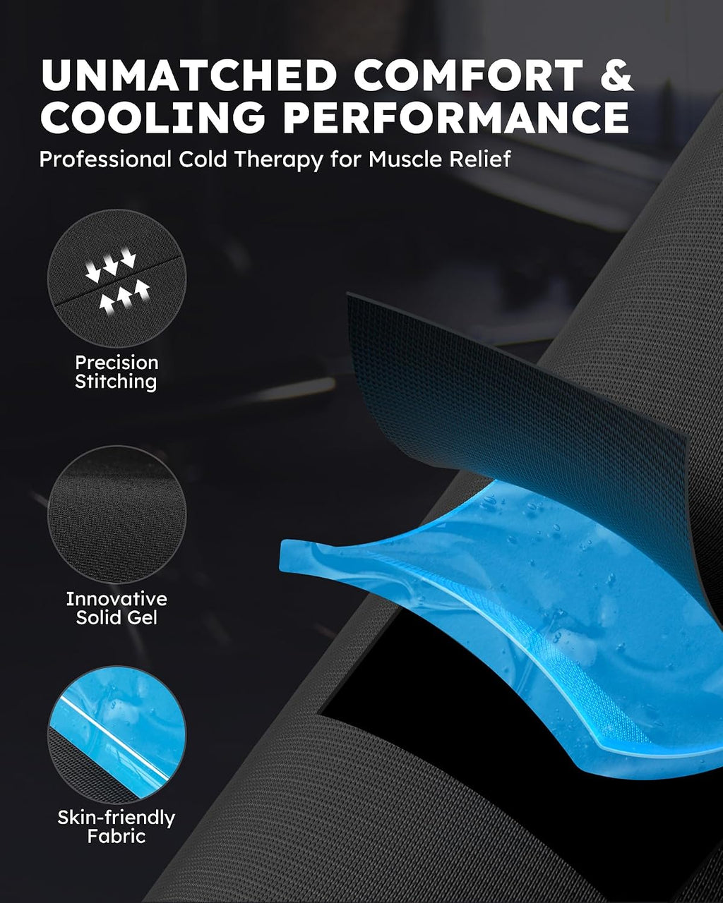 Full Leg Ice Pack Wrap, 360° Entire Leg Gel Cold Therapy Sleeve with Strap | 360° Entire Leg Coverage, Expert-Grade Gel, Stay Flexible Frozen, Leak-Proof, Hot & Cold Therapy, Leg Muscle Recovery