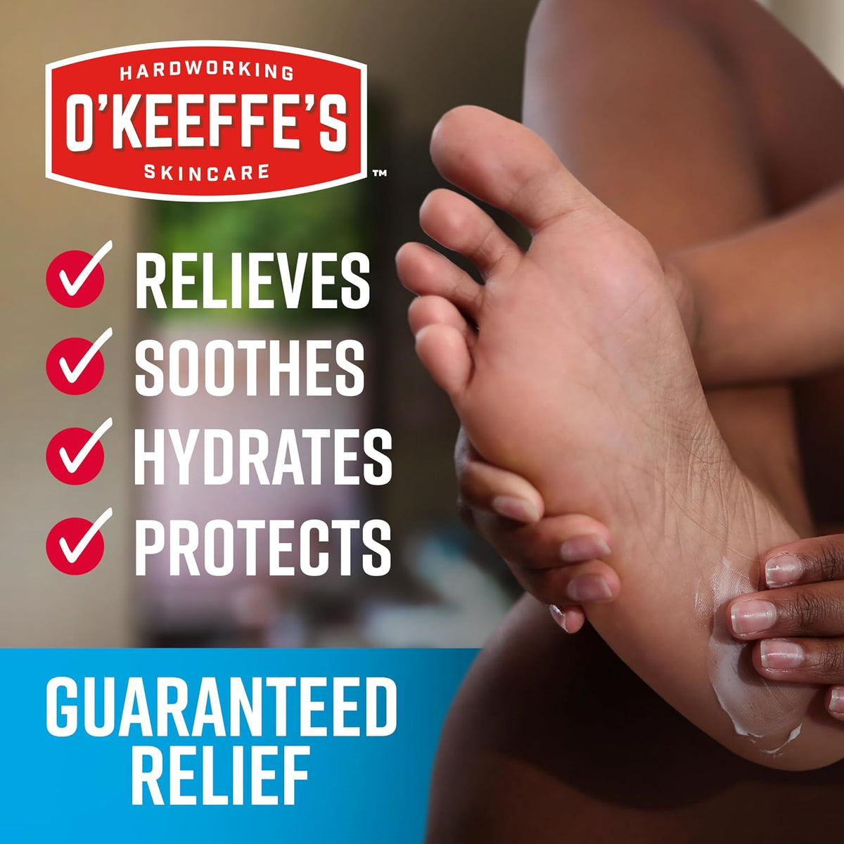 O'Keeffe's for Healthy Feet Pain Relief Foot Cream, Cooling, 3 oz