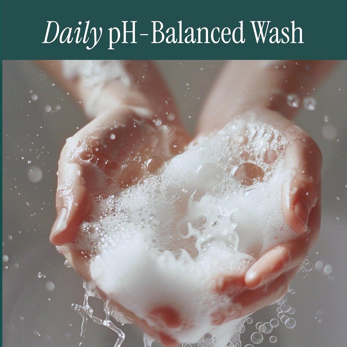 pH-D Feminine Health Boric Acid Foam Wash, Sensitive, 6 Fl Oz, Pack of 1 | Feminine Wash for Women, Intimate Wash, pH Balanced, No Added Parabens, Plant-Based