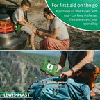 LEWIS-PLAST Complete First Aid Kit 90 Pieces Outdoor First Aid Kit - European Standards Compliant Kit