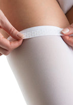 Relaxsan Antithrombosis M2370A Long Stockings with Lace for Resting Inspectable Tip Anti-Embolic K1 Graduated Compression 18-23 mmHg