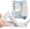 Doc Miller TED Hose Thigh High Anti Embolism Stockings for Women & Men, Hospital Style Surgical Stockings, Plus Size Compression Socks, Support Hose with Inspection Hole