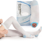 Doc Miller TED Hose Thigh High Anti Embolism Stockings for Women & Men, Hospital Style Surgical Stockings, Plus Size Compression Socks, Support Hose with Inspection Hole