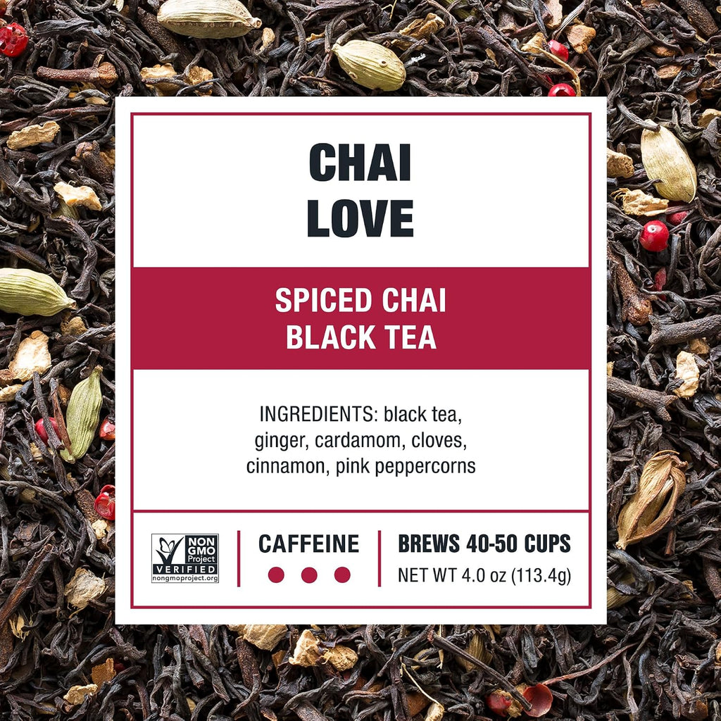 Tiesta Tea - Chai Love, Loose Leaf, Spiced Chai Black Tea, 4oz