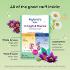 Hyland's Kids Cough Syrup & Mucus Relief 2-Pack (Day + Night) Grape 8 fl oz