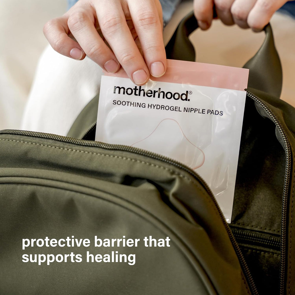 Motherhood Maternity Hydrogel Nipple Pads for Breastfeeding – Cooling Relief for Sore, Cracked Nipples, Soothing & Protective Gel Pads, Individually Wrapped, 8 Count