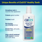 CloSYS Silver Healthy Teeth Anti-Cavity Oral Rinse, 32 Fl Oz, 2 Pack | Fluoride Mouthwash For Adults, Non-Burning, Non-Irritating