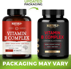 Vitamin B Complex - Contains All Essential B Vitamins - B1, B2, B3, B5, B6, B7, B9, B12 and Biotin - Super B Complex Vitamins for Energy, Immunity and Mood Support - 90 Tablets