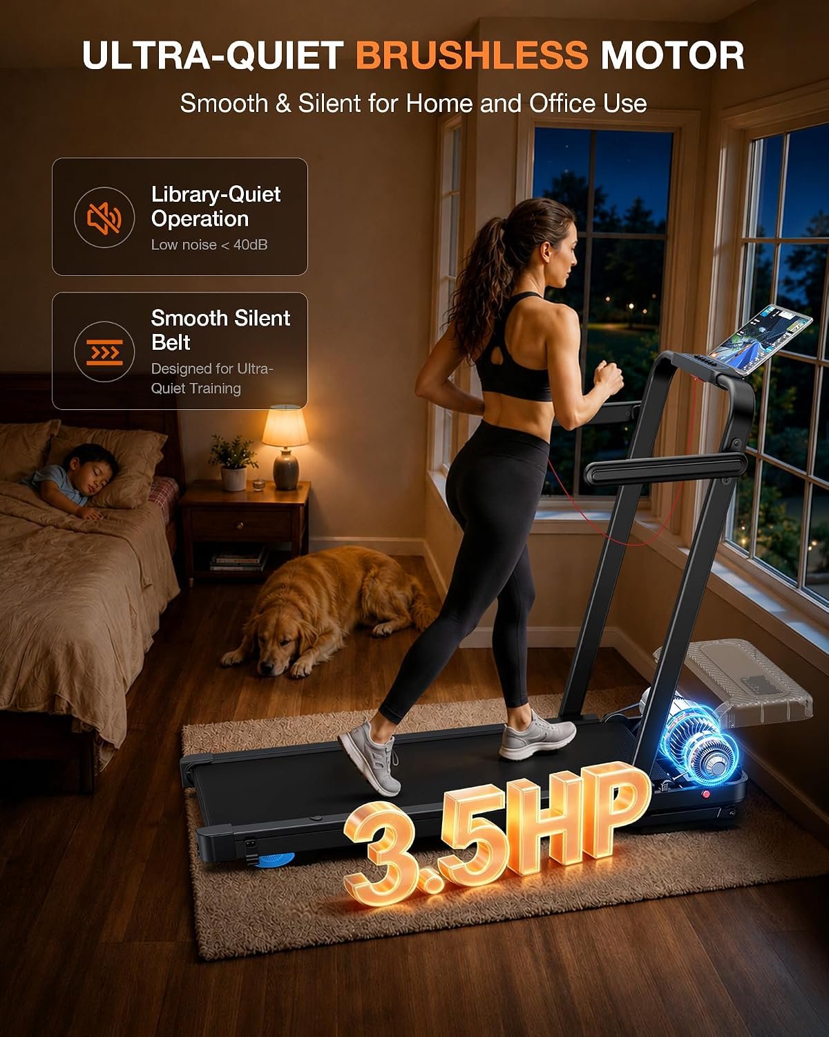 WELLFIT 12% Auto Incline Walking Pad with Handle Bar, Under Desk Treadmill | 40''x16'' Wide Belt, 375lbs+ Capacity, Quiet Motor, Voice Control, Space Saving, Foldable Treadmills for Home Small & Seniors