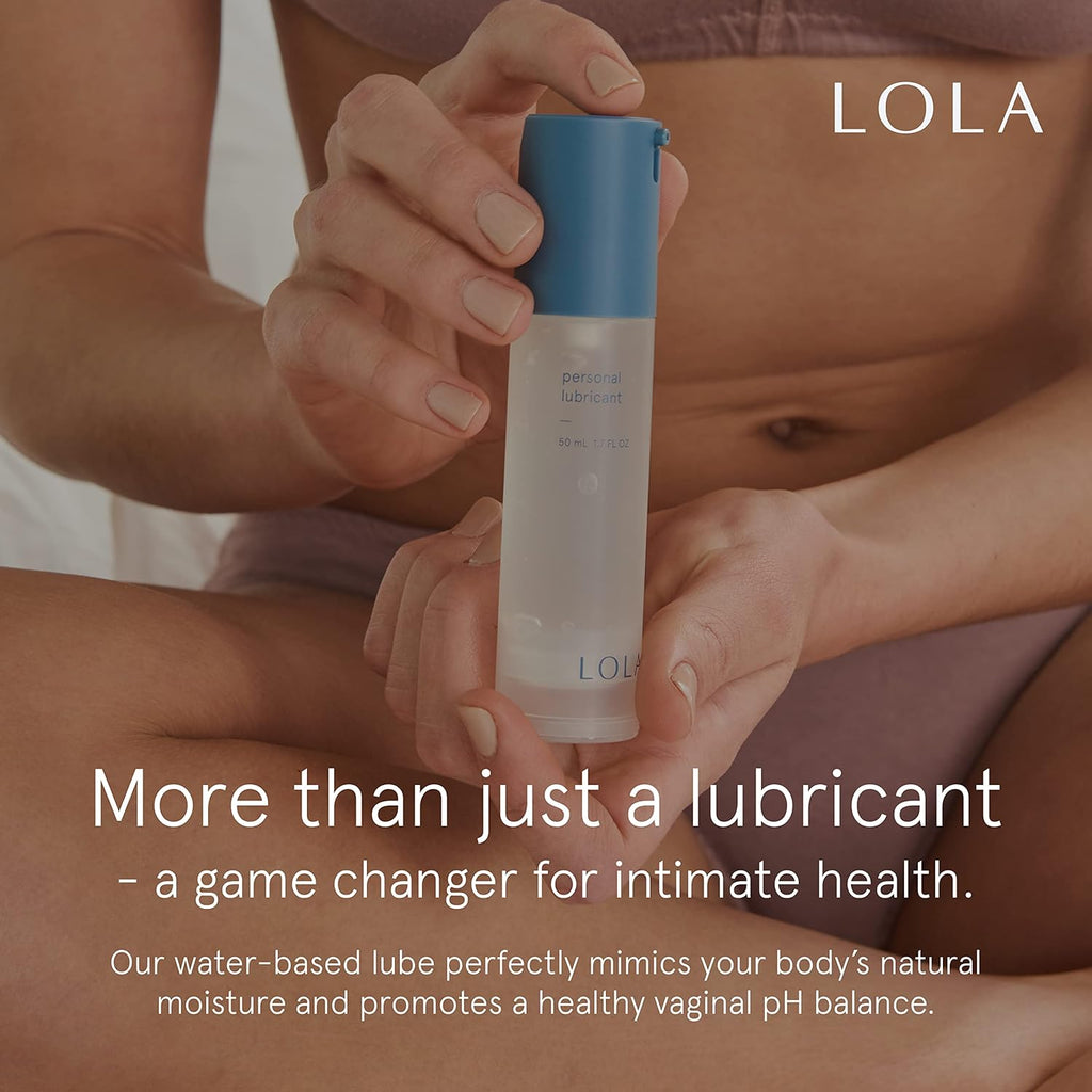 LOLA Personal Water-Based Lube for Sexual Wellness - Natural Ingredients with No Irritating Additives or Fragrance for Sensitive Skin - Lubricant for Him, Her, and Couples