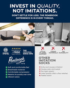 Pembrook Cotton Light Compression Socks for Men - 3 Pairs | 8-15 mmHg Comfort Compression Socks for Men