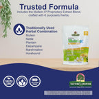 Nature's Answer Mullein-X Respiratory Soothing Throat Lozenges 24-Count - Alcohol-Free Herbal Cough Support with Mullein, Marshmallow, English Ivy & Honey - Non-GMO, Gluten-Free