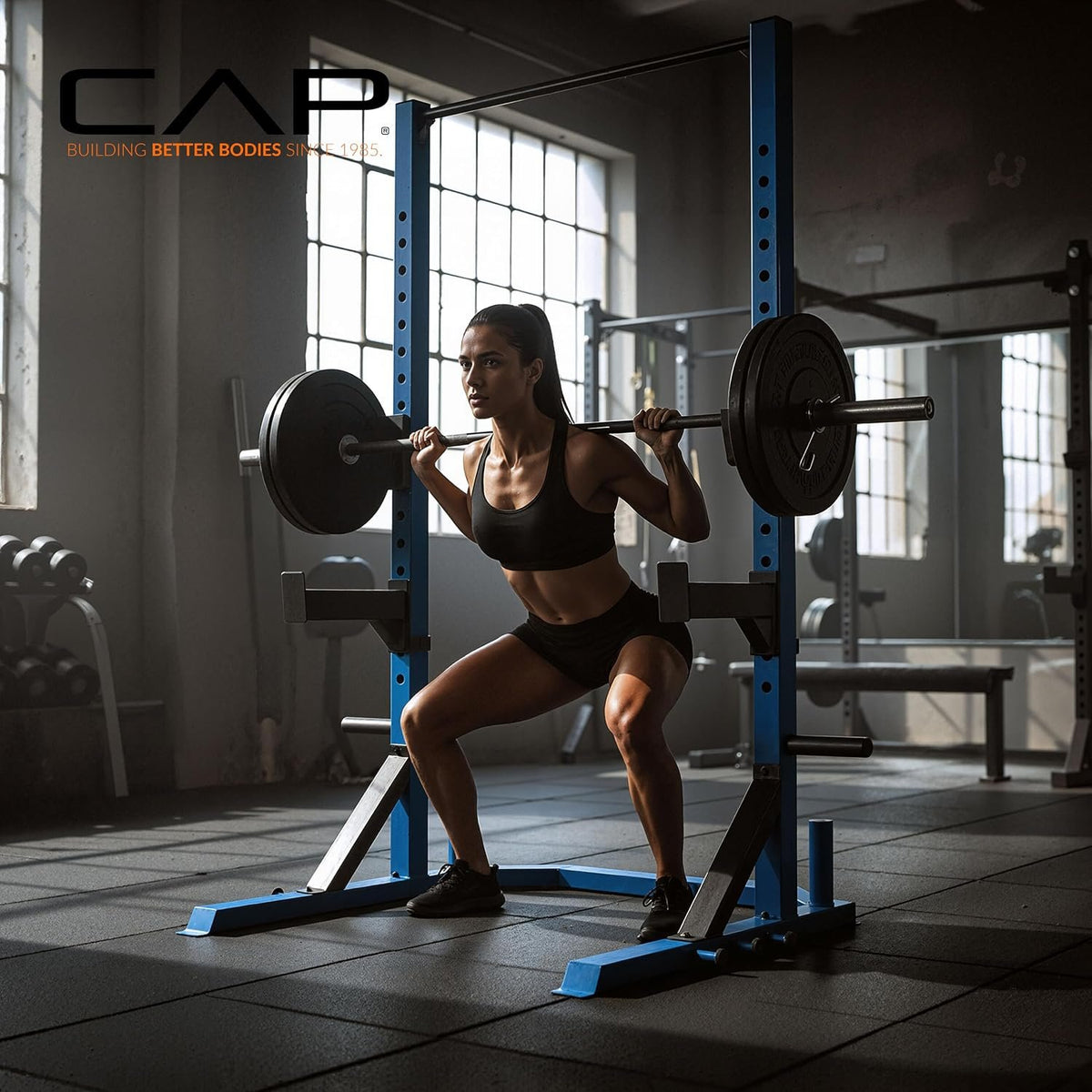 CAP Barbell FM-8000F Deluxe Power Rack Color Series