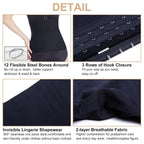 Postpartum Recovery Belly Band, C-Section Recovery Tummy Control Waist Trainer, Seamless High-Waisted Double Steel Bone Postpartum Girdle Shapewear