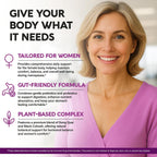 Menopause Supplements for Women - Black Cohosh, Pre & Probiotics - 60 Caps
