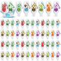 48 Pcs Mini Hand Sanitizers Bulk 1oz Travel Size Portable Hand Sanitizer Gel Gift Employee Appreciation Gift Instant Formula Fruit Flower Scented for Guest Coworker Staff Family Party Supplies
