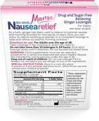 Sea-Band Sugar Free Ginger Travel Lozenges for Motion Sickness 24 Pieces | Morning sickness relief, drug free, HSA/FSA approved, 24 lozenges, sugar free