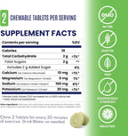 SaltStick Electrolyte FastChews Lemon Lime - 120 Chewable Tablets | Chewable electrolyte tablets that start working in 45 seconds. No mixing or waiting—just chew for hydration on the go.