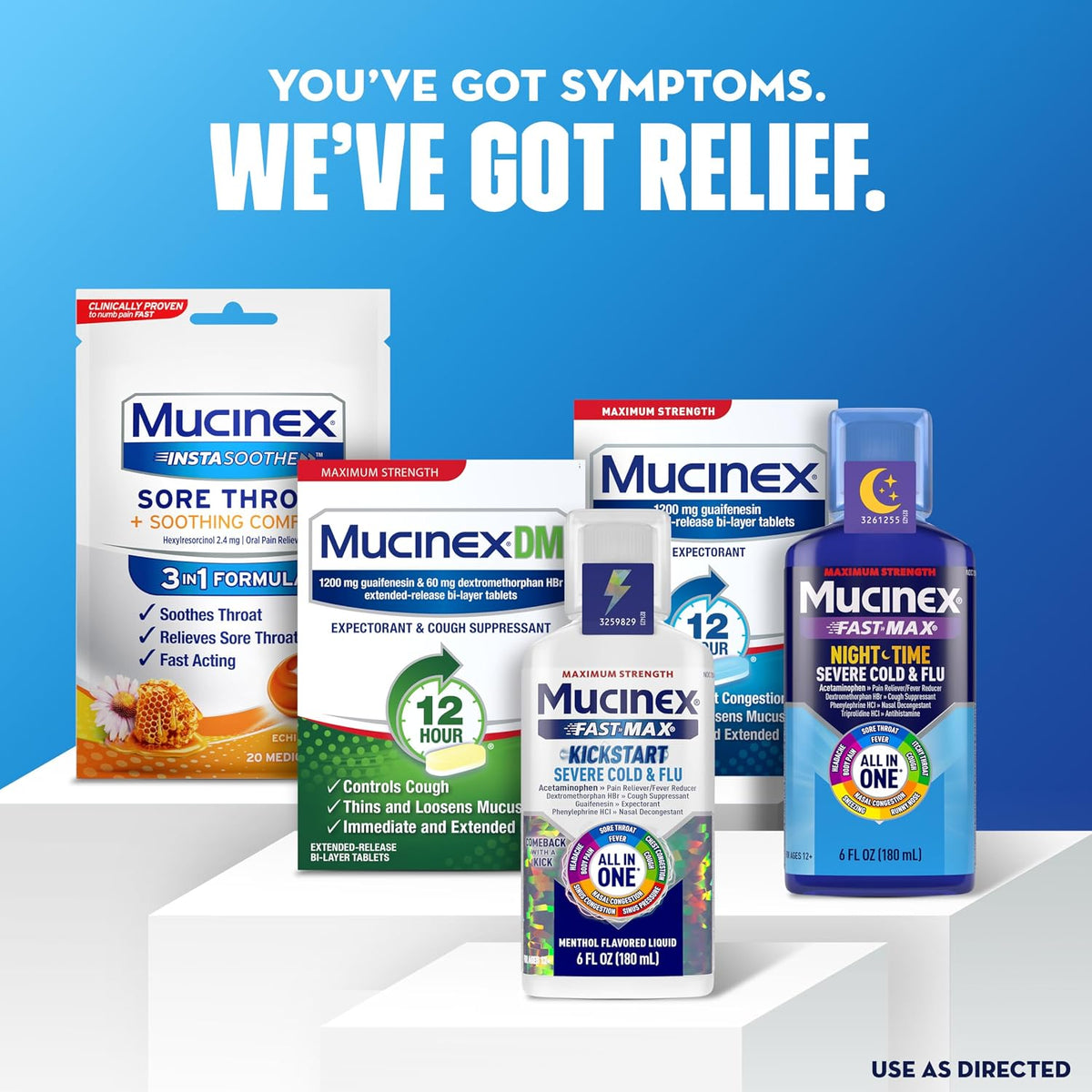 Mucinex 12 Hour 600 mg Guaifenesin Extended-Release Tablets for Excess Mucus Relief, Expectorant Aids Excess Mucus Removal, Chest Congestion Relief, 20 Bi-Layer Tablets