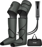 FIT KING Pressotherapy Boots Legs with Air Compression, Pressotherapy for Home, Relieves Pain, Improves Circulation and Varicose Veins for Officers and Elderly (Feet, Calf and Thigh)