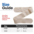 Post Op Breast Augmentation Band - Breast Implant Compression Support Wrap for Post Surgery No Bounce High Impact Stabilizer Strap for Sports Bra Alternative (Fits Most)