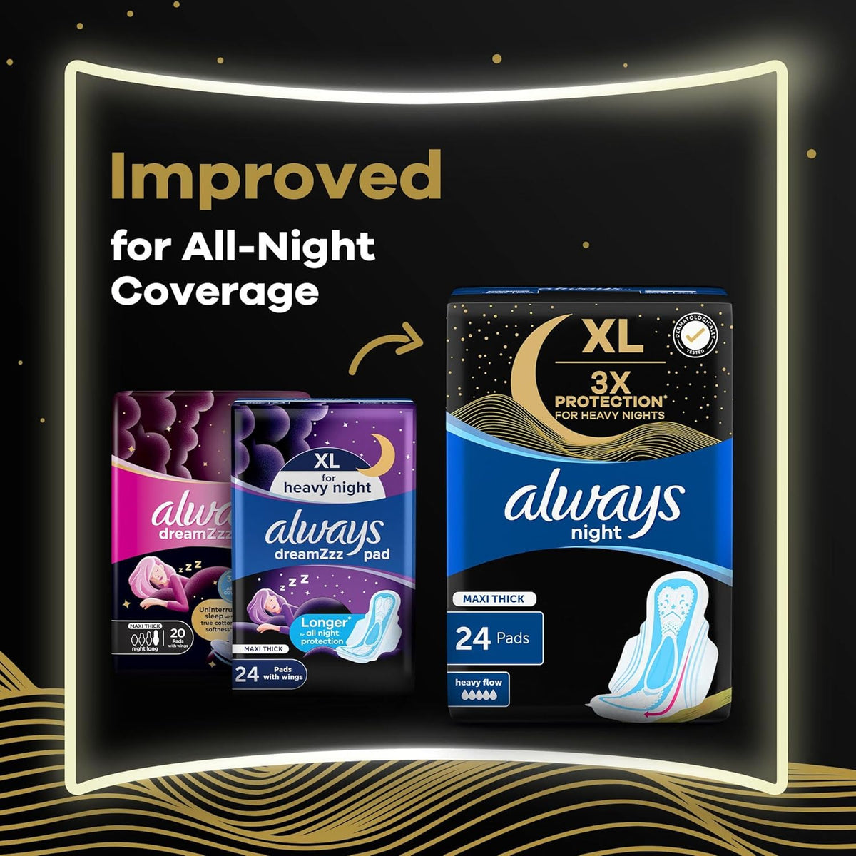 Sanitary Pads Overnight 24 pads