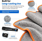 Acteon Microfiber Gym Towels 5 Pack, Quick Dry Silver ION Odor-Free Sweat Towel, Super Absorbent Fast Drying for Men & Women, Workout, Yoga, Running, Hiking, Travel – 16x30.5 Inch